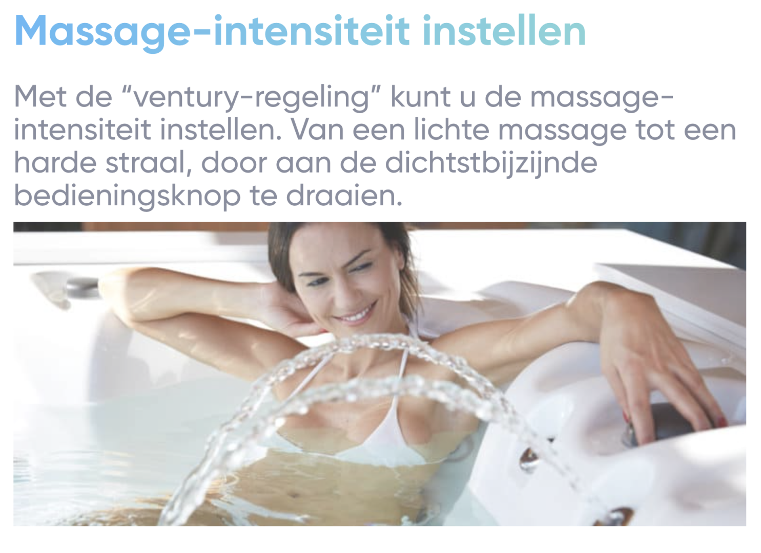 massage regeling jacuzzi